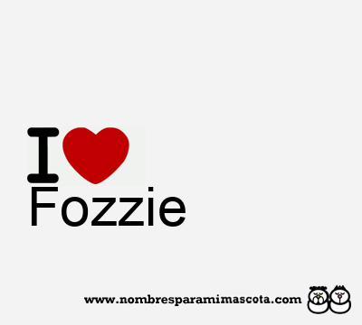 I Love Fozzie