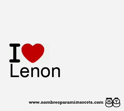 I Love Lenon